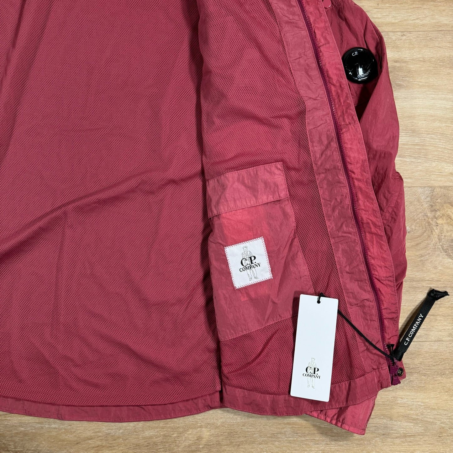 C.P. Company Chrome Lens Overshirt in Red Bud