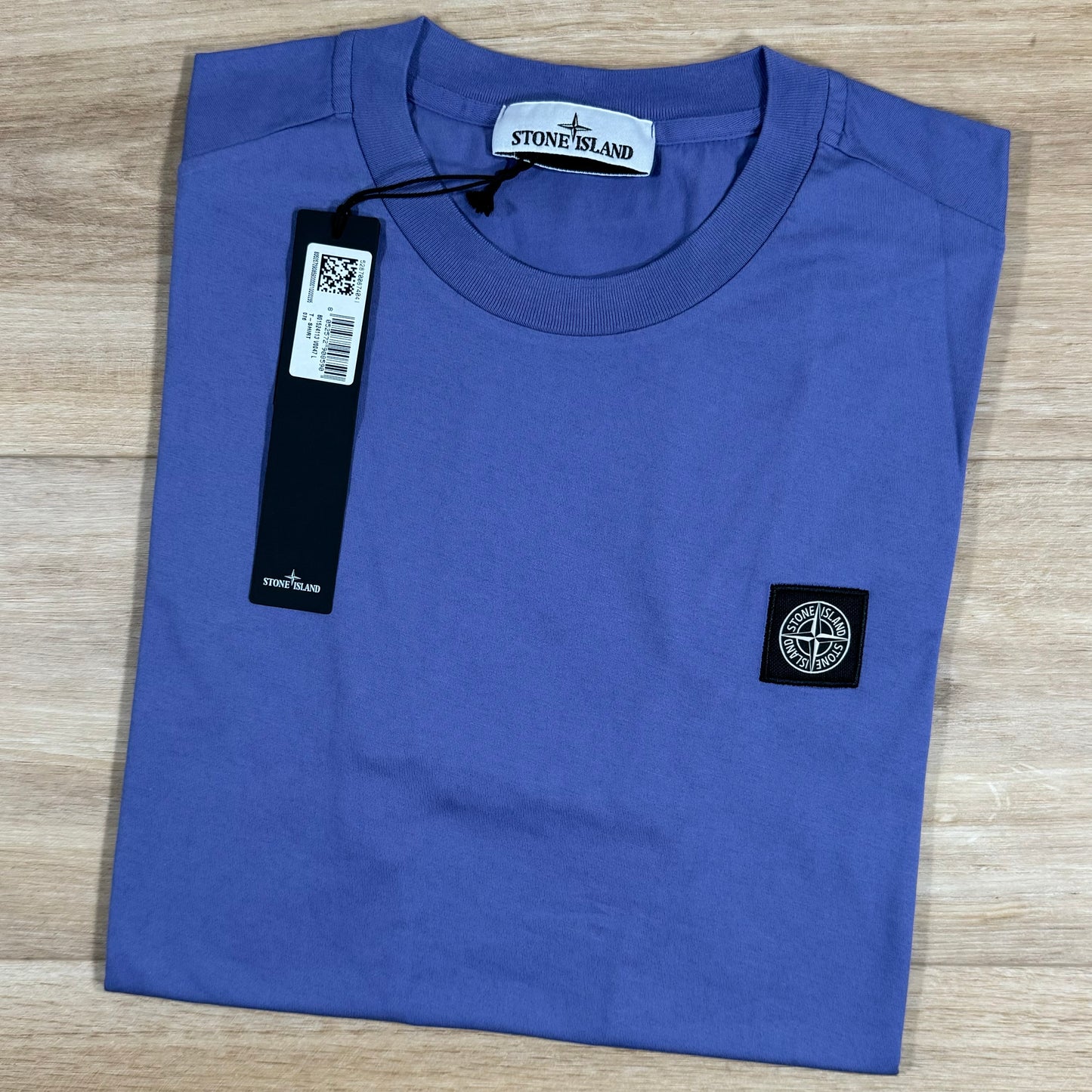 Stone Island Patch Logo T-Shirt in Lavender
