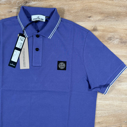 Stone Island Patch Polo Shirt in Lavender