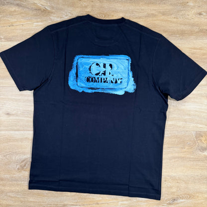 C.P. Company Graphic Logo T-Shirt in Navy
