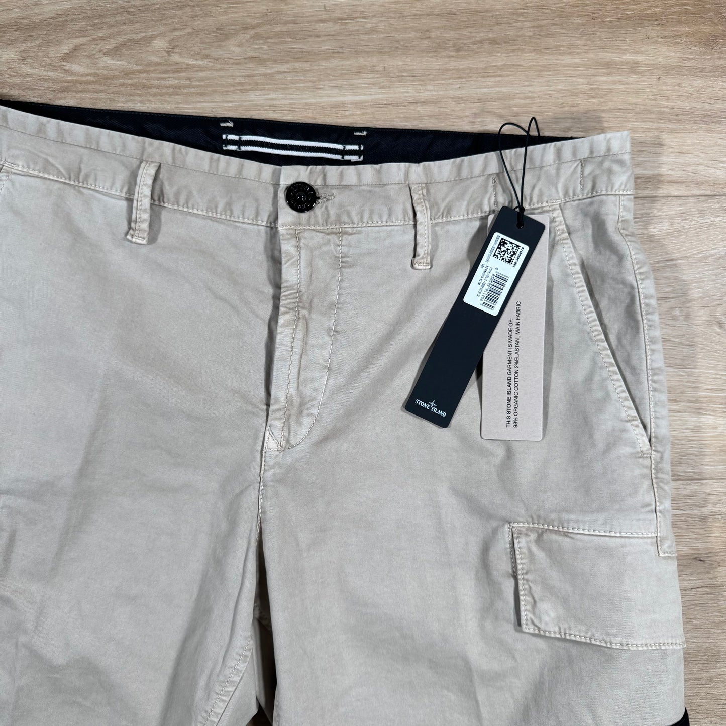 Stone Island Stretch Twill Cargo Shorts in Desert