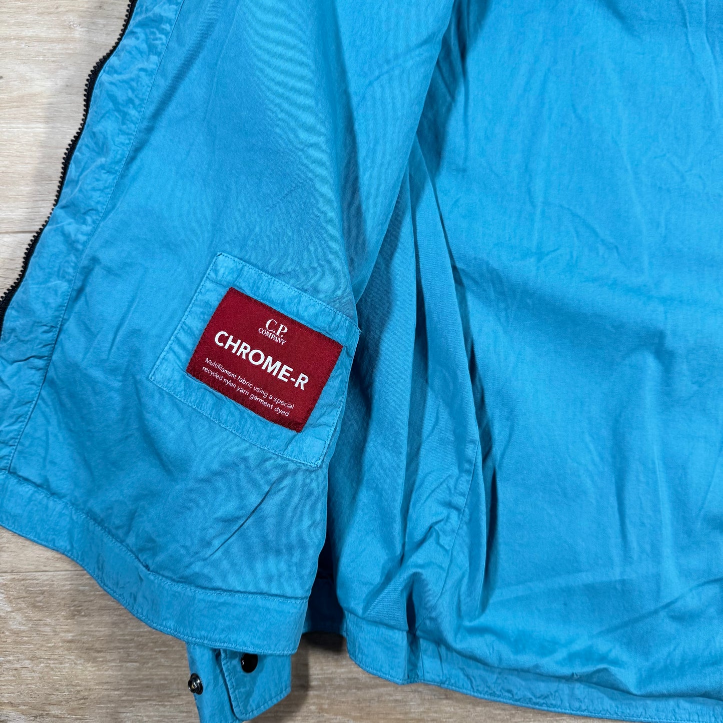 C.P. Company Chrome-R Lens Overshirt in Aegean Blue