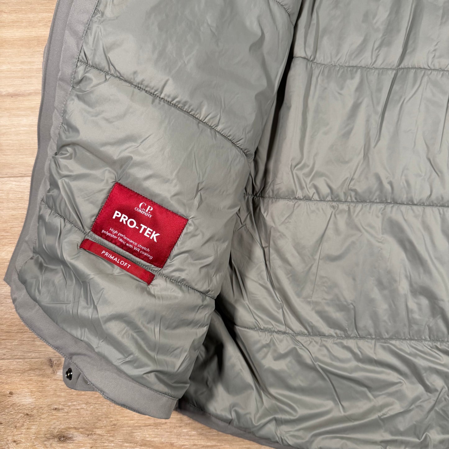 C.P. Company Pro-Tek Padded Lens Jacket in Fungi Grey