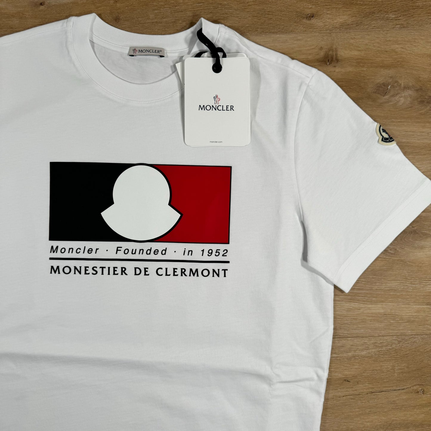 Moncler Box Logo T-Shirt in White