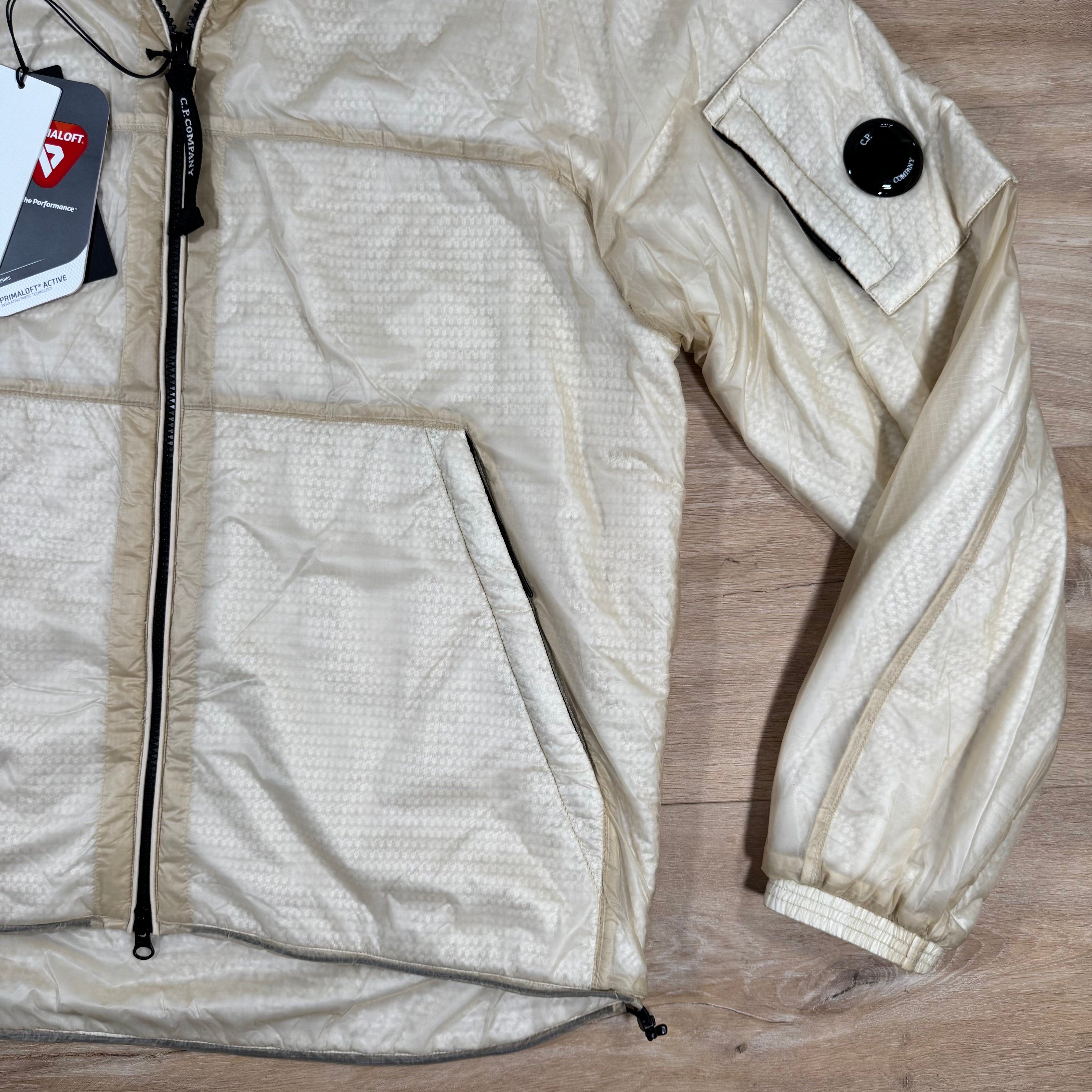 C.P. Company Nada Shell Lens Padded Jacket in Pistachio Shell