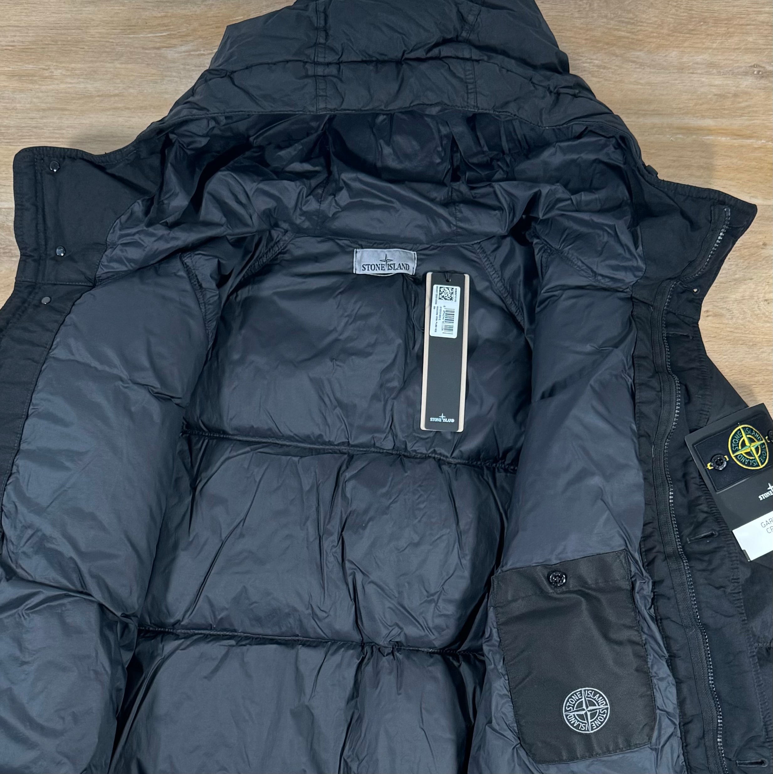 Stone Island Crinkle Reps R-NY Down Parka in Black – LABEL