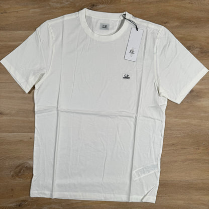 C.P. Company Logo Patch T-Shirt in Gauze White