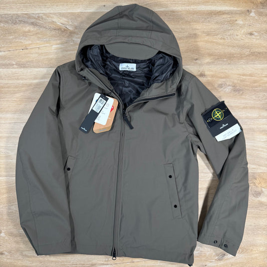Stone Island Soft Shell-R Primaloft Insulation Jacket in Military Green