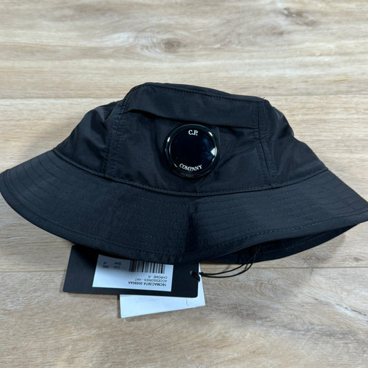 C.P. Company Chrome Lens Bucket Hat in Black