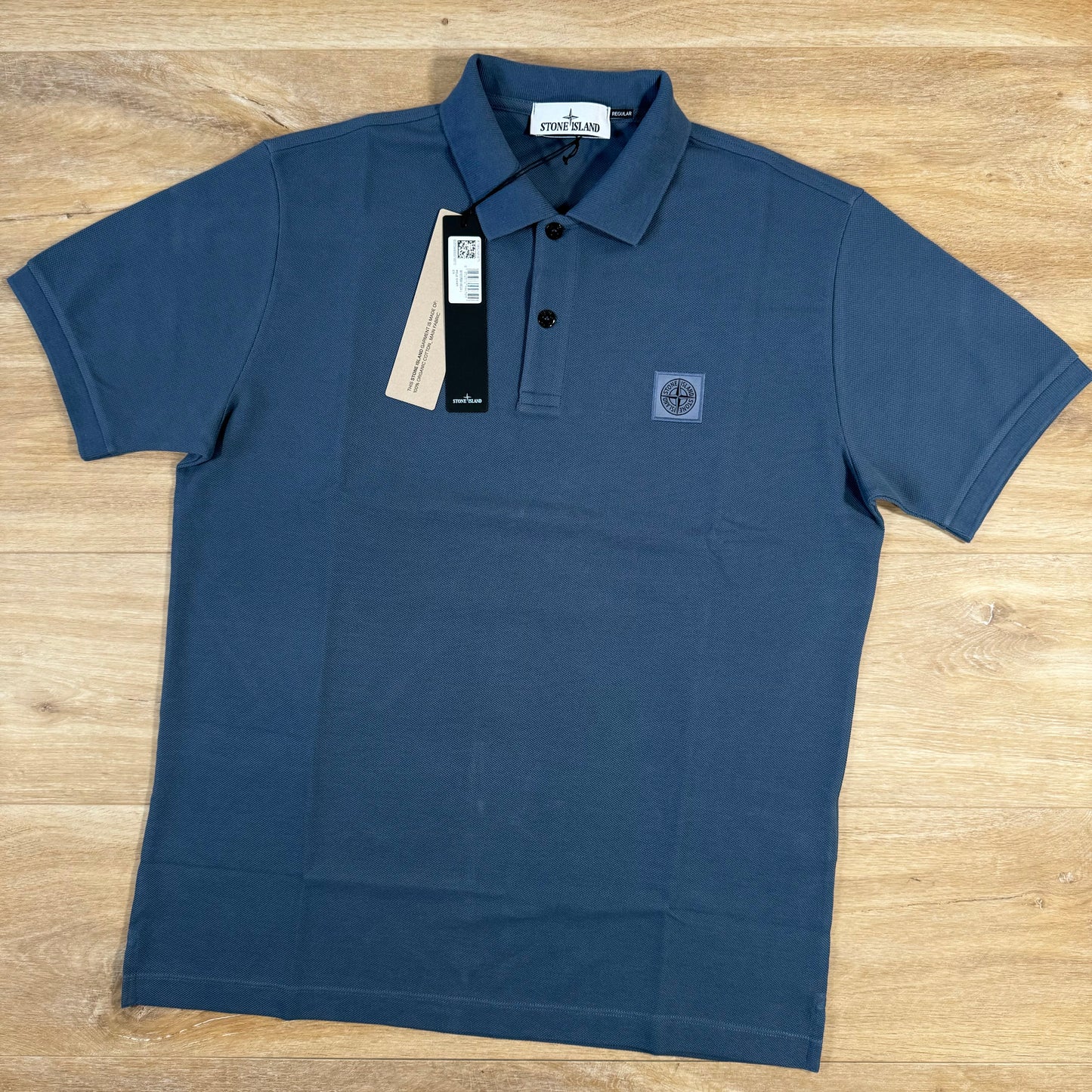 Stone Island Regular Fit Polo Shirt in Avio Blue