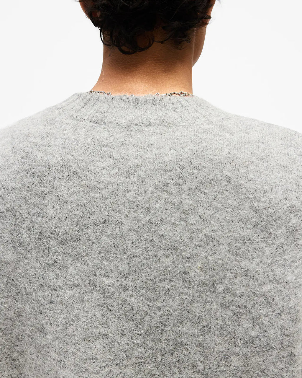 Represent Logo Knit Sweater in Grey