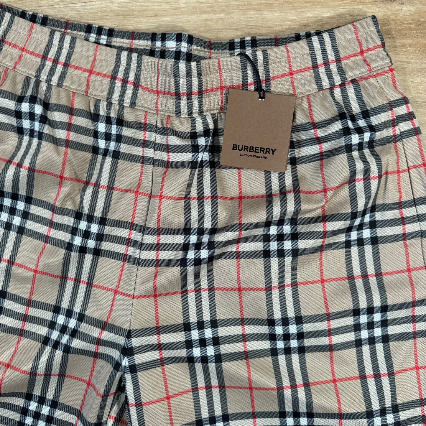 Burberry Debson Check Shorts in Arc Beige