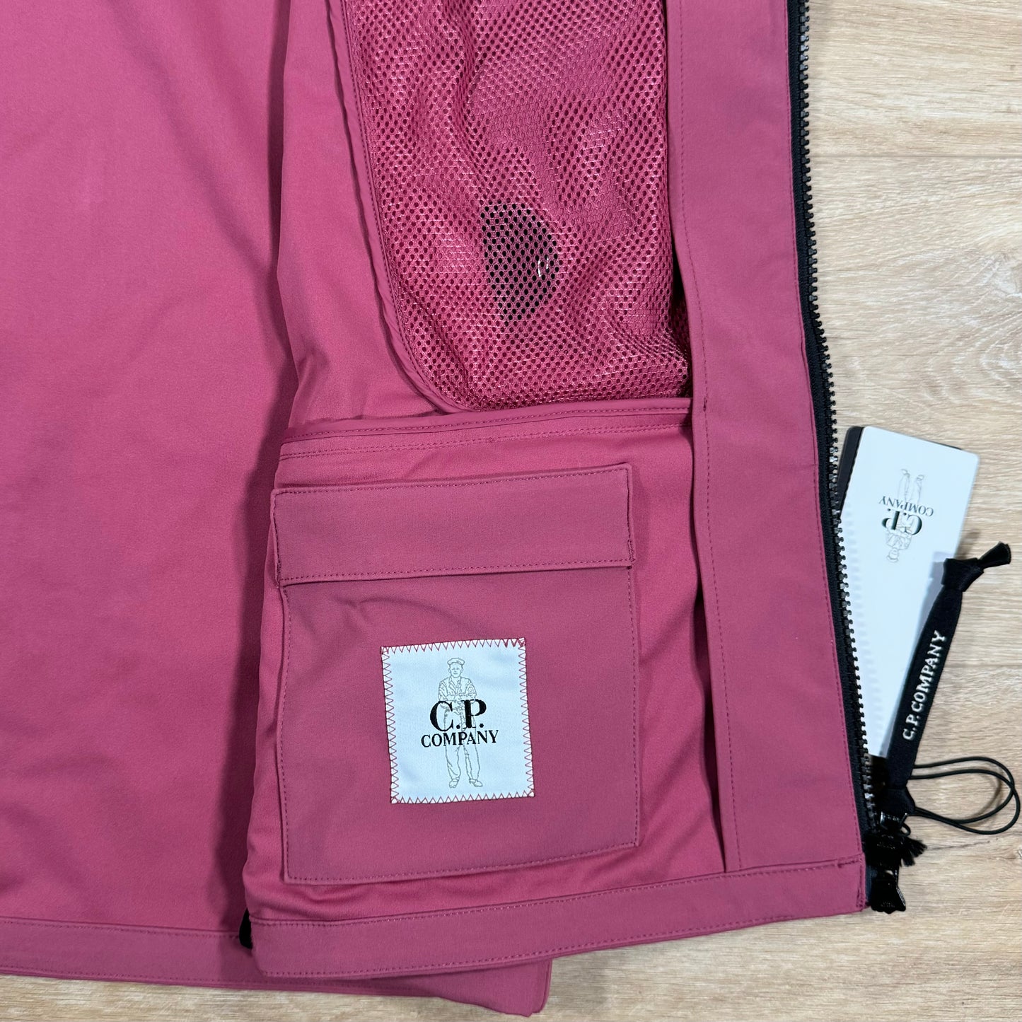 C.P. Company Soft Shell Utility Vest in Red Bud