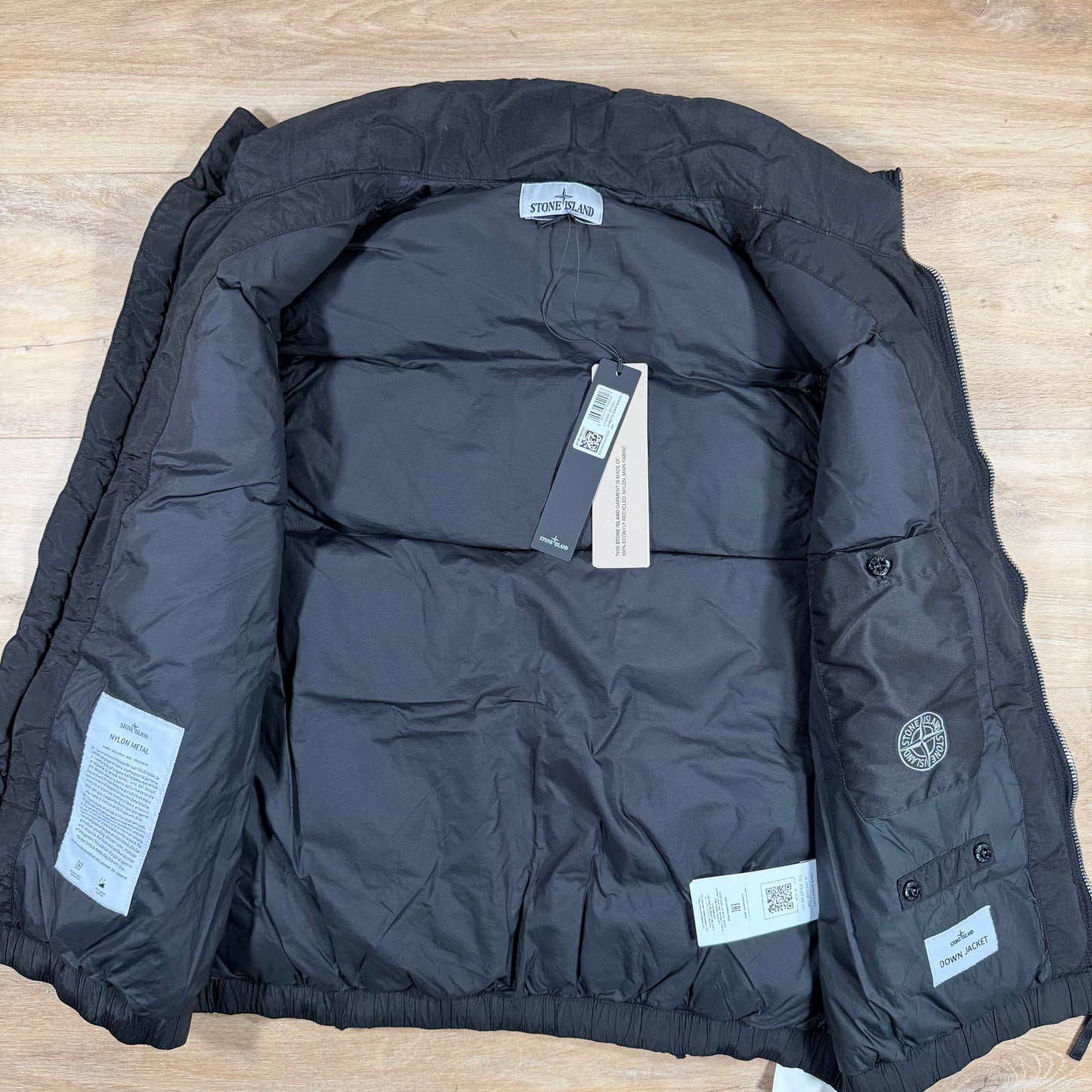 Stone Island Nylon Metal Down Vest in Black