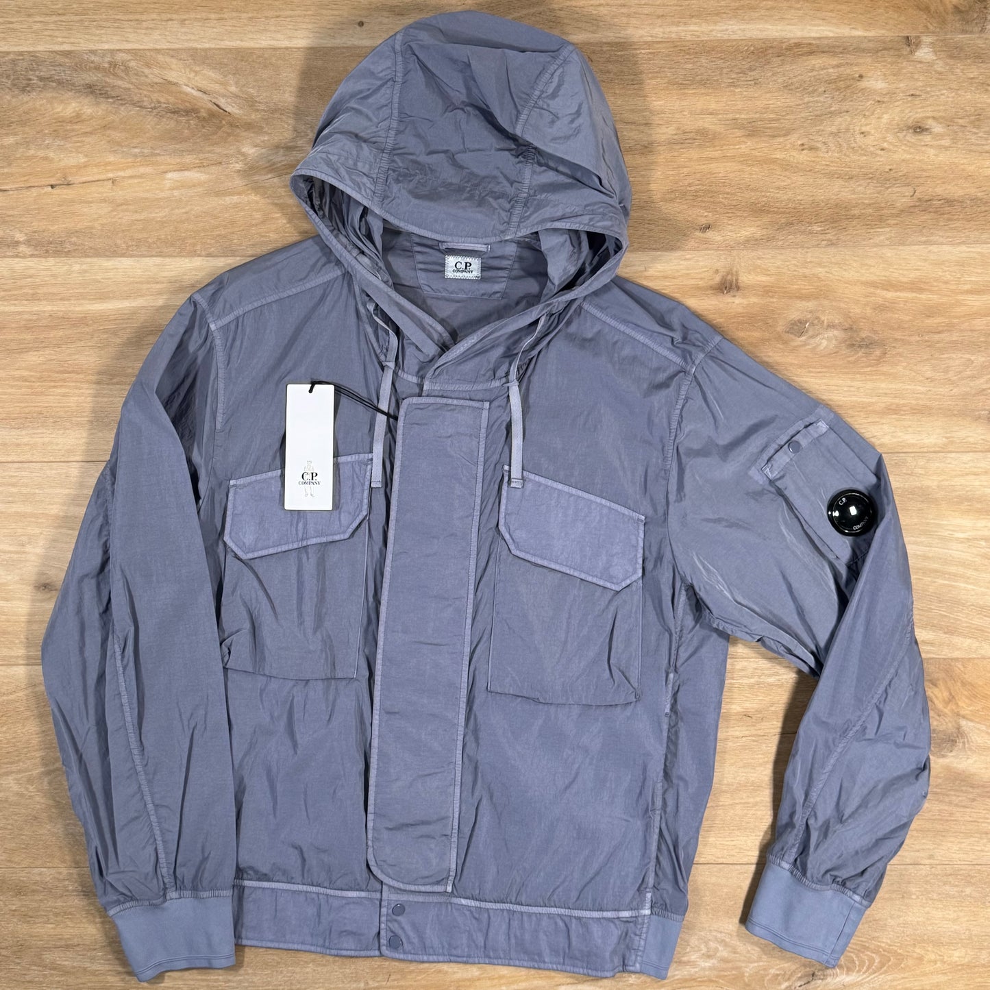 C.P. Company Chrome-R Hooded Lens Jacket in Lavender Violet