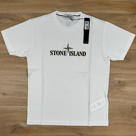 Stone Island Institutional Three Print T-Shirt in White