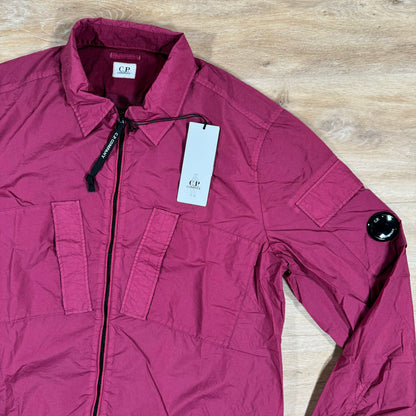 C.P. Company Taylon L Lens Overshirt in Red Bud