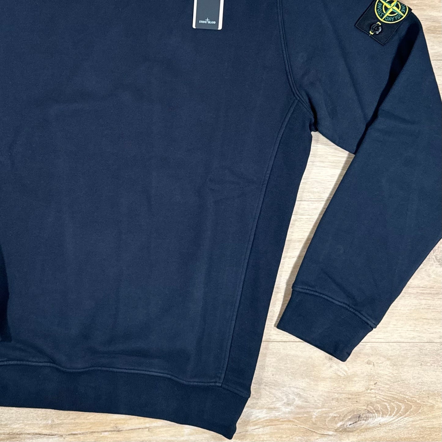 Stone Island Garment Dyed Crewneck Sweatshirt in Navy