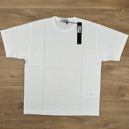 Stone Island Old Effect Cotton T-Shirt in White