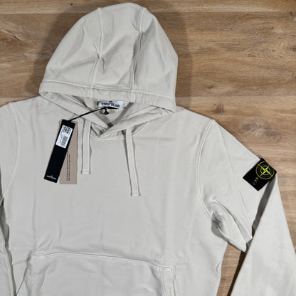 Stone Island Organic Cotton Fleece Pullover Hoodie in Sand