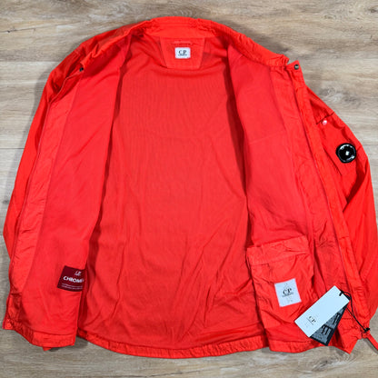 C.P. Company Chrome-R Lens Overshirt in Poinciana Orange