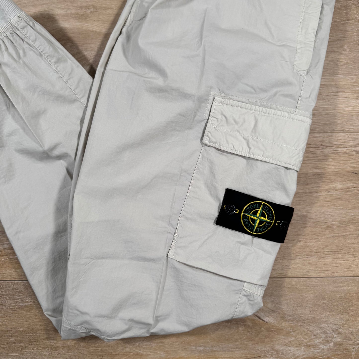 Stone Island Stretch Cotton Tela Cargo Pants in Sand