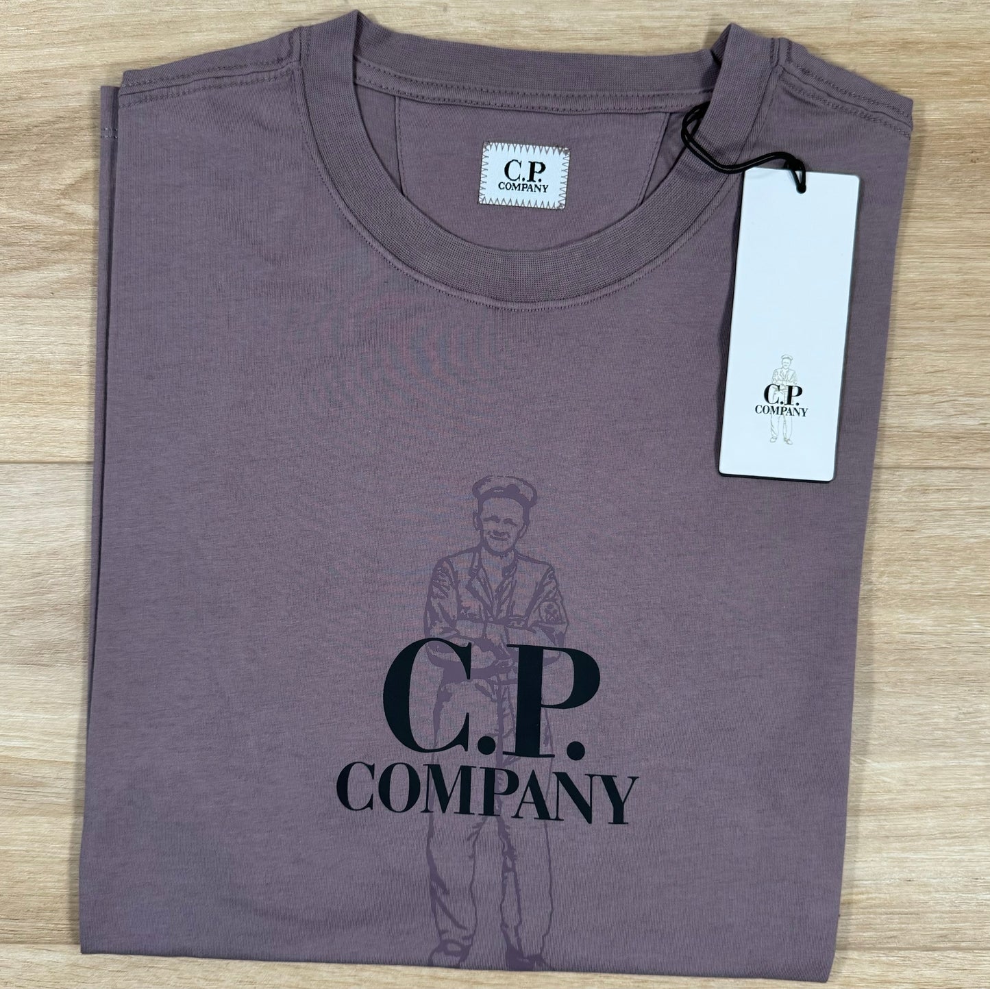 C.P. Company British Sailor T-Shirt in Purple Dove