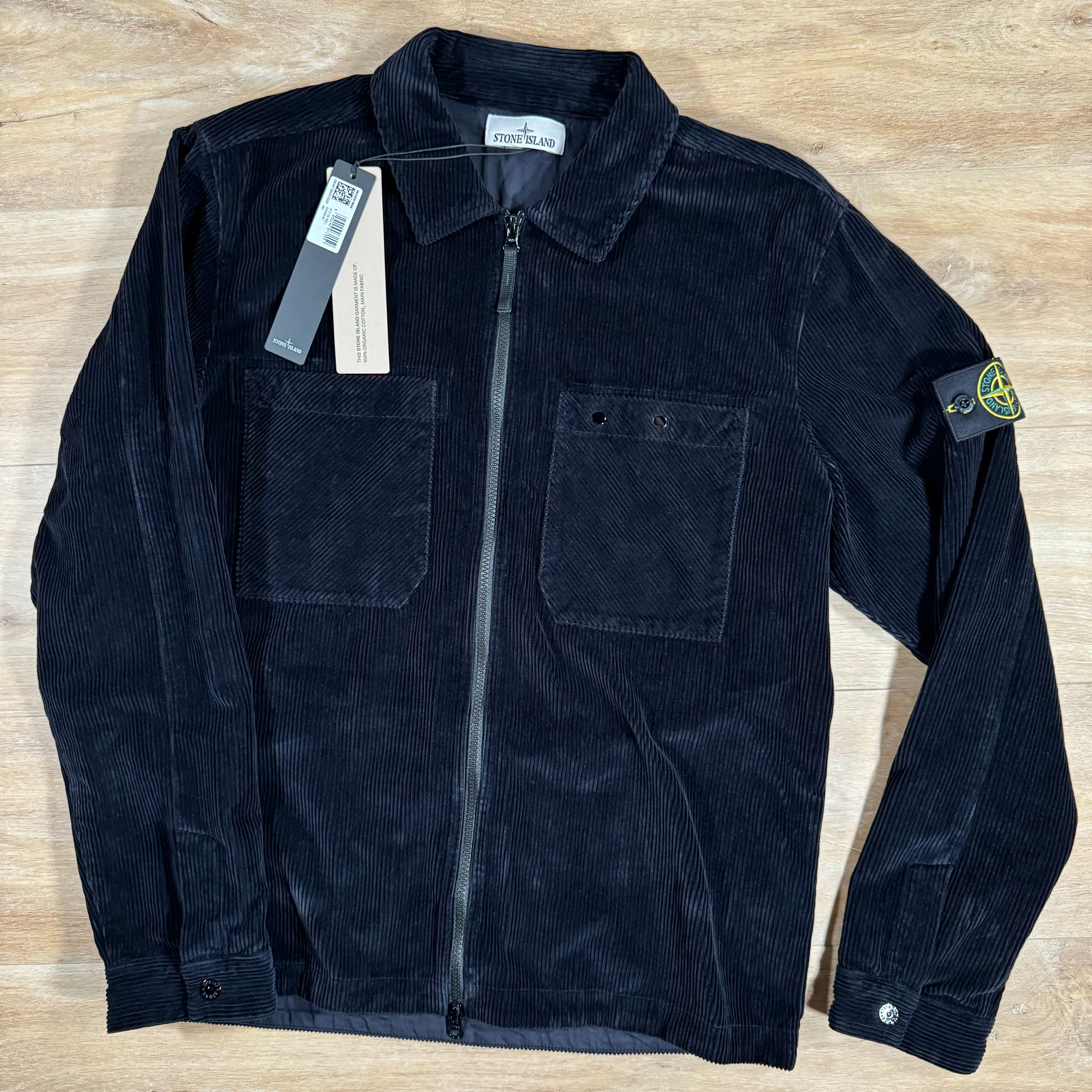 Stone Island Corduroy Overshirt in Navy