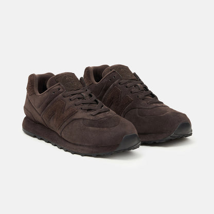 Stone Island x New Balance 574 Ghost Trainers in Dark Brown