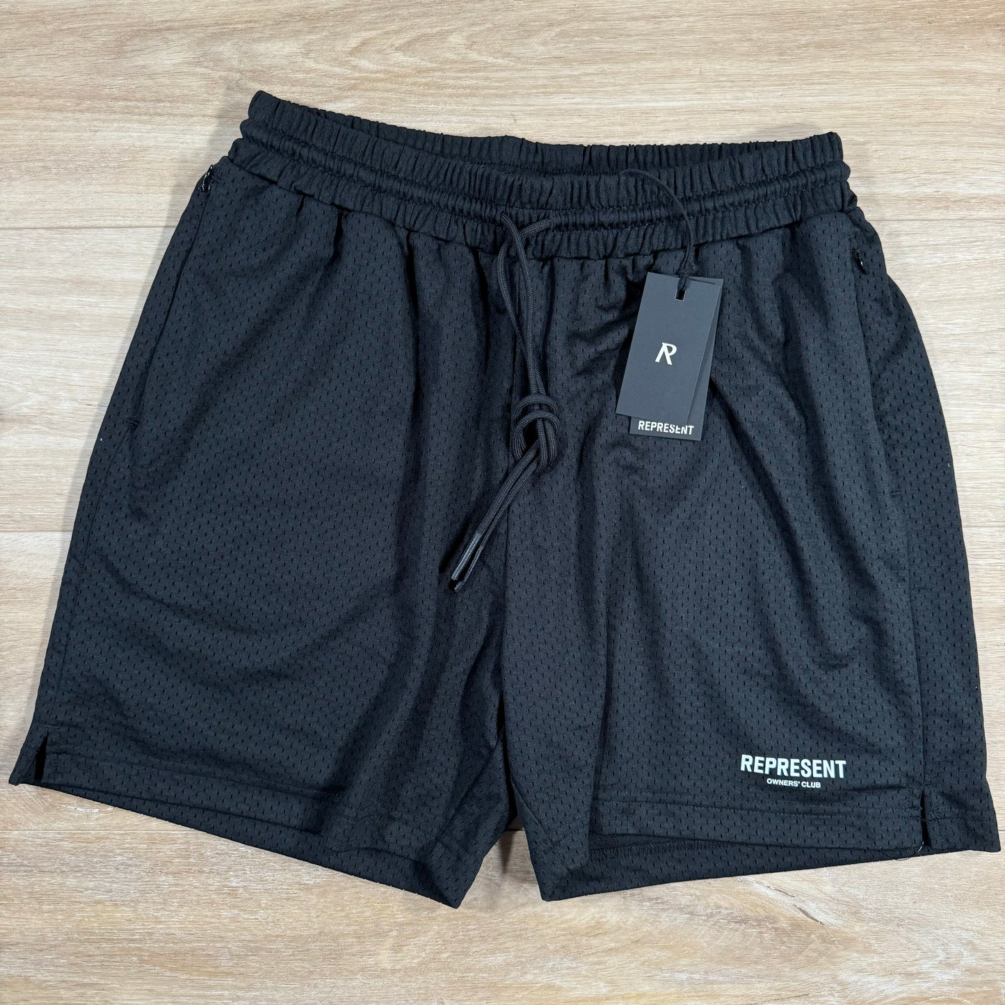Represent Owners Club Mesh Shorts in Black