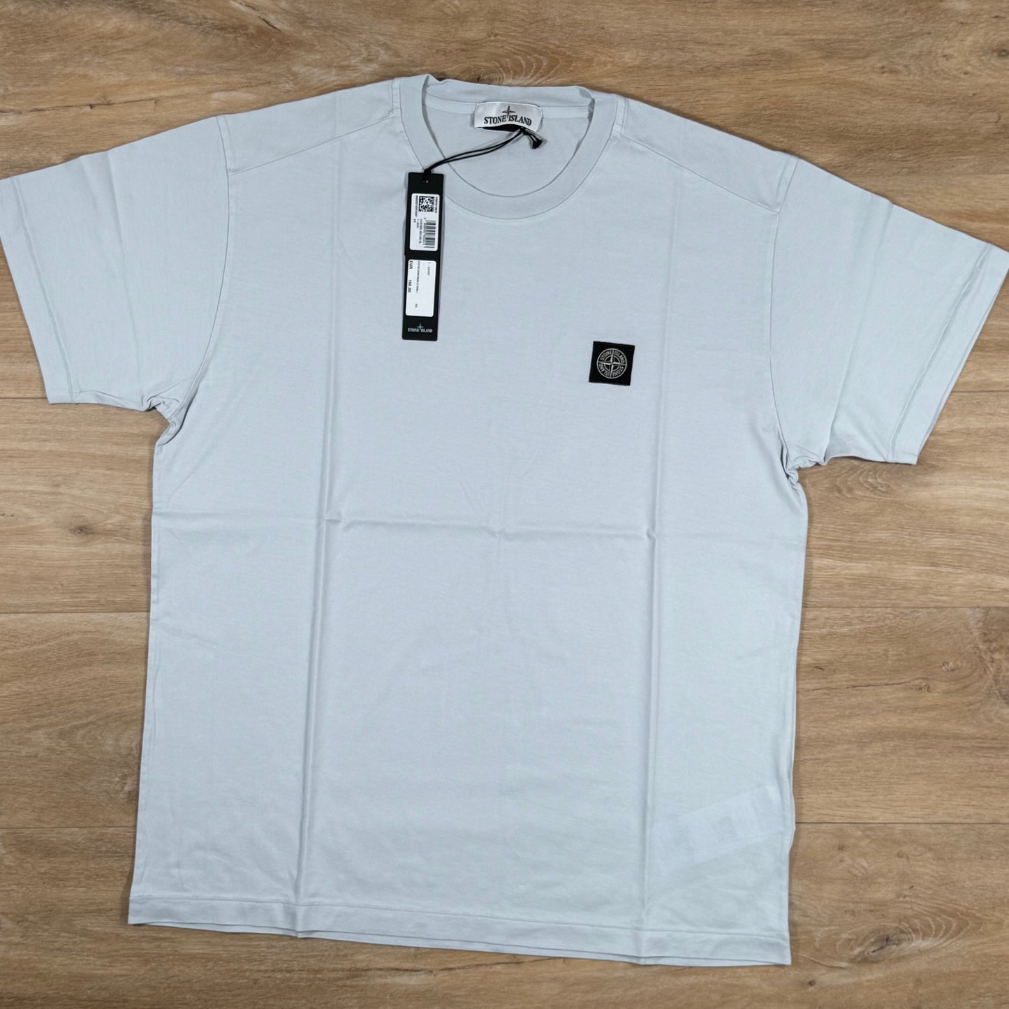 Stone Island Patch Logo T-Shirt in Sky Blue