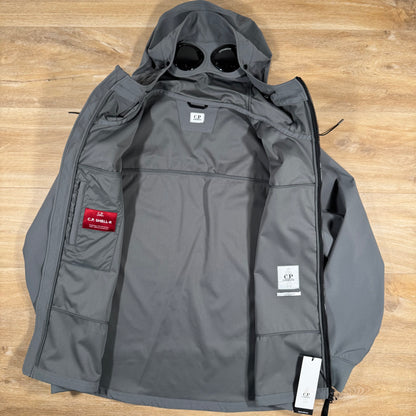 C.P. Company Shell-R Goggle Jacket in Smoked Pearl - Grey