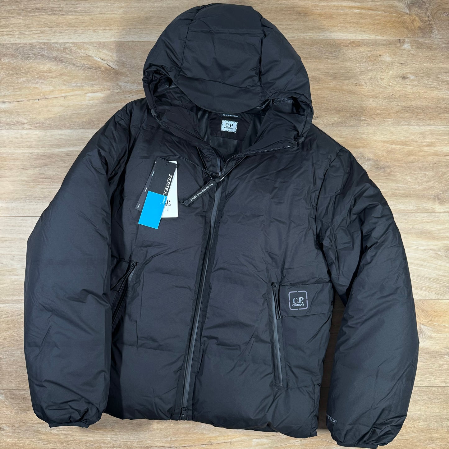 C.P. Company Metropolis Pertex Down Jacket in Black