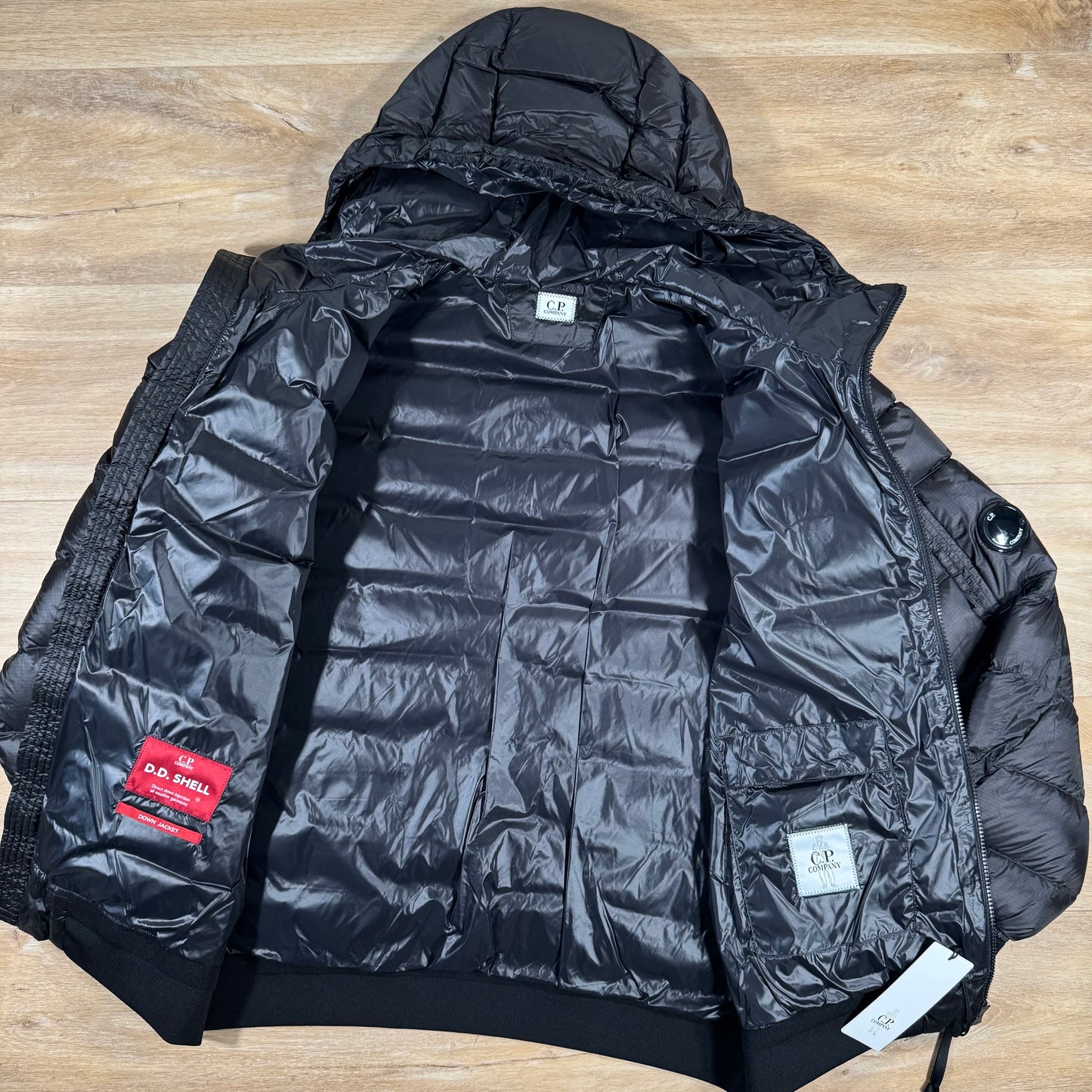 C.P. Company D.D. Shell Lens Down Jacket in Black