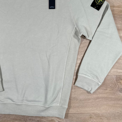 Stone Island Garment Dyed Crewneck Sweatshirt in Plaster