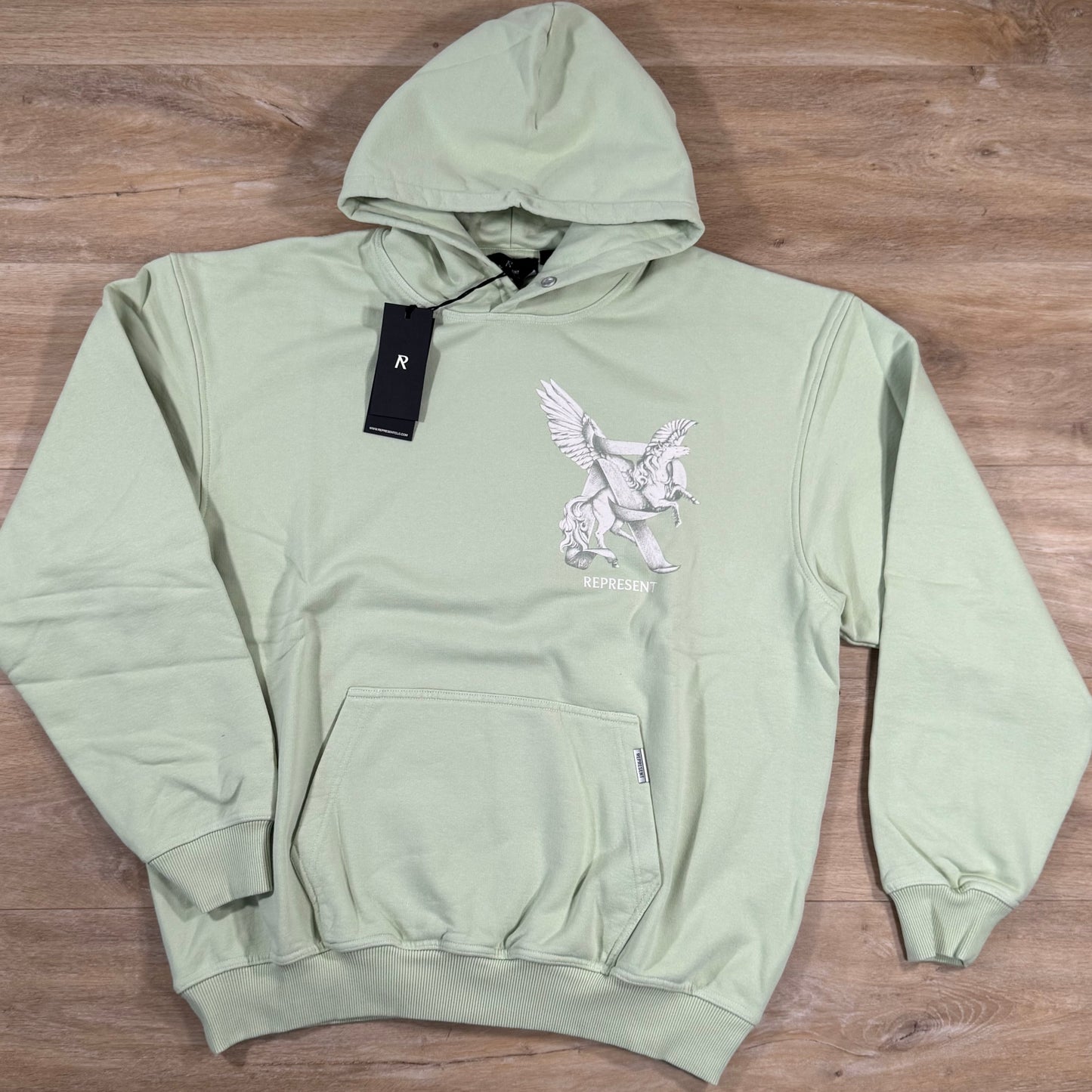 Represent Elegance In Motion Hoodie in Matcha