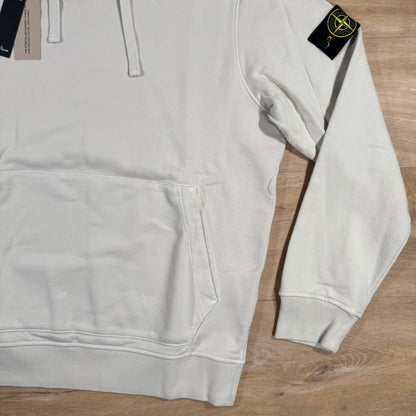 Stone Island Organic Cotton Fleece Pullover Hoodie in Sand