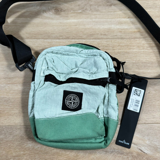 Stone Island Lino Nylon Tela-TC Bum Bag in Light Green