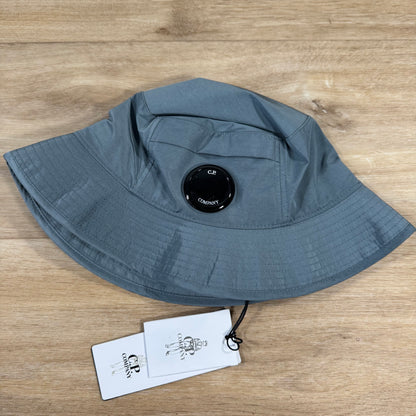 C.P. Company Chrome-R Lens Bucket Hat in Stormy Weather - Blue