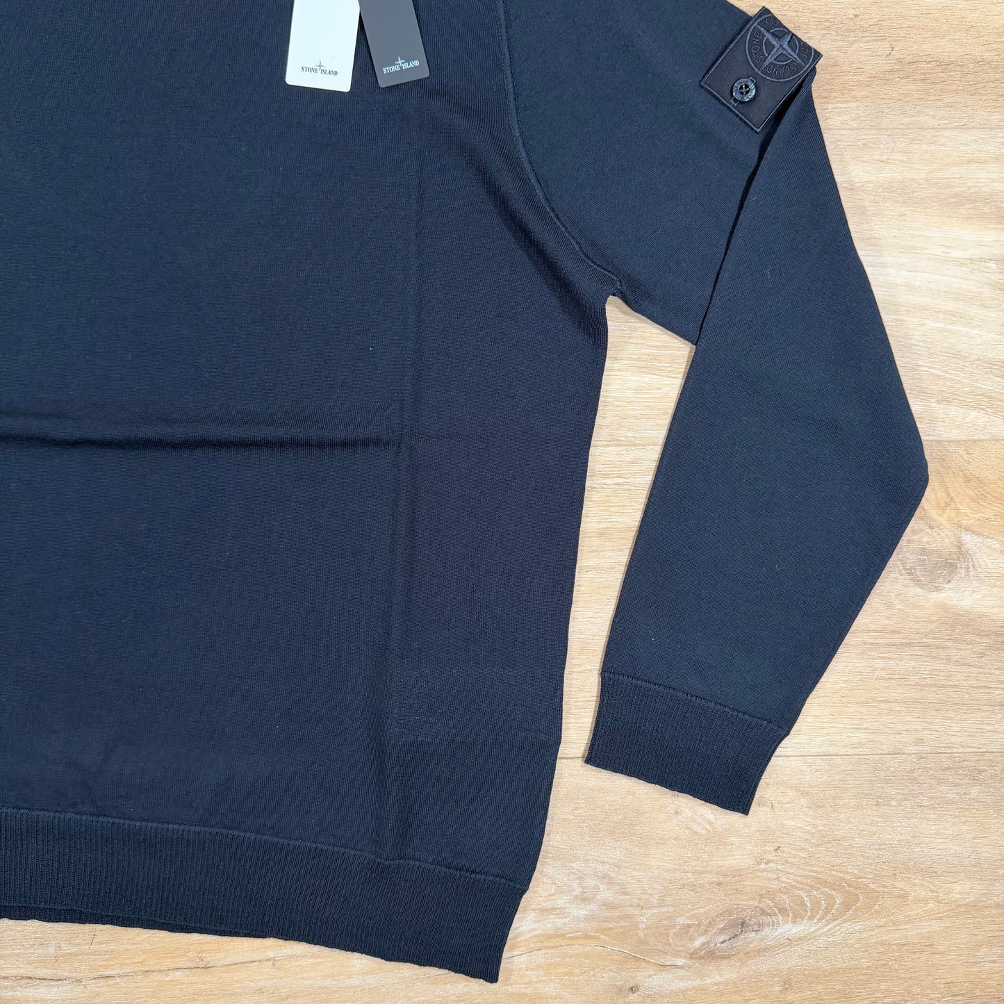 Stone Island Ghost Pure Light RWS Wool Turtleneck Jumper in Navy