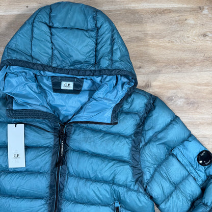 C.P. Company D.D. Shell Lens Down Jacket in Aegean Blue