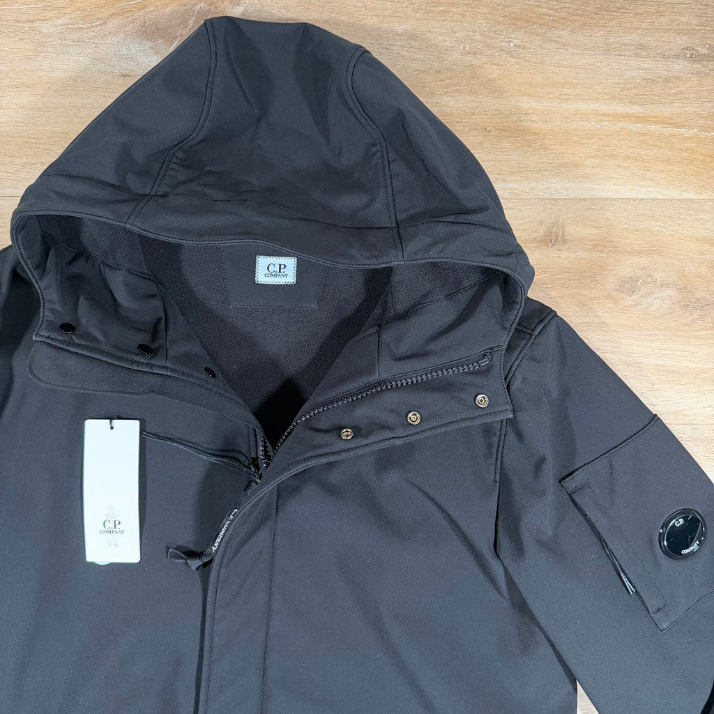 C.P. Company Shell-R Lens Hooded Parka in Black
