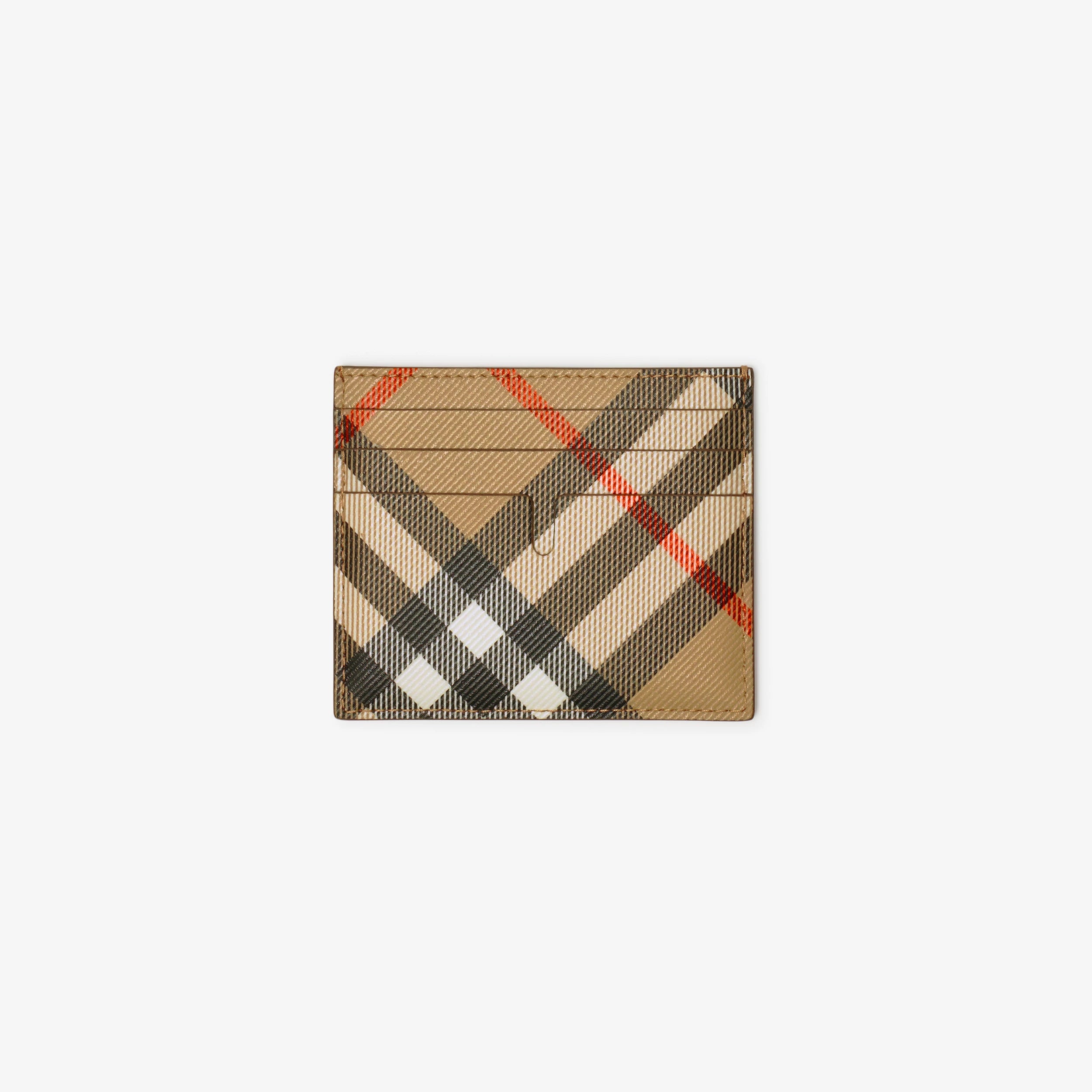 Burberry Tall Sandon Card Case in Sand Beige