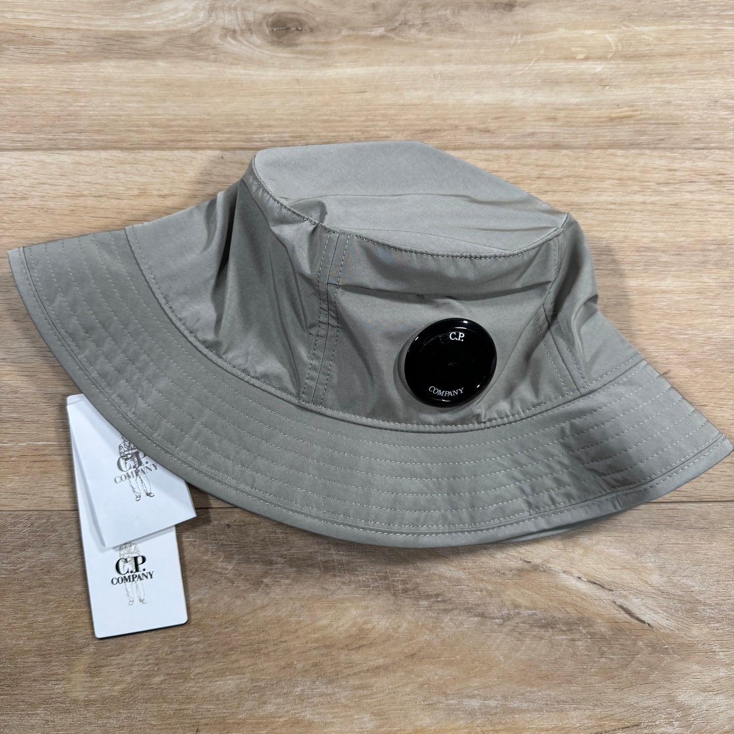 C.P. Company Chrome-R Lens Bucket Hat in Vintage Khaki