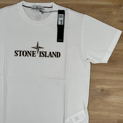 Stone Island Institutional Three Print T-Shirt in White