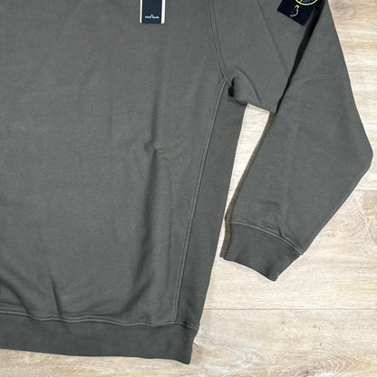 Stone Island Garment Dyed Crewneck Sweatshirt in Walnut