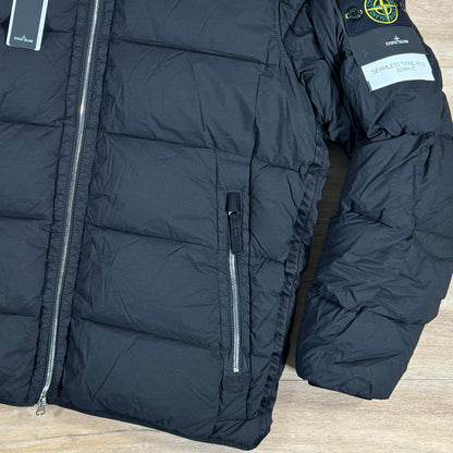 Stone Island Quilted Down-TC Jacket in Black