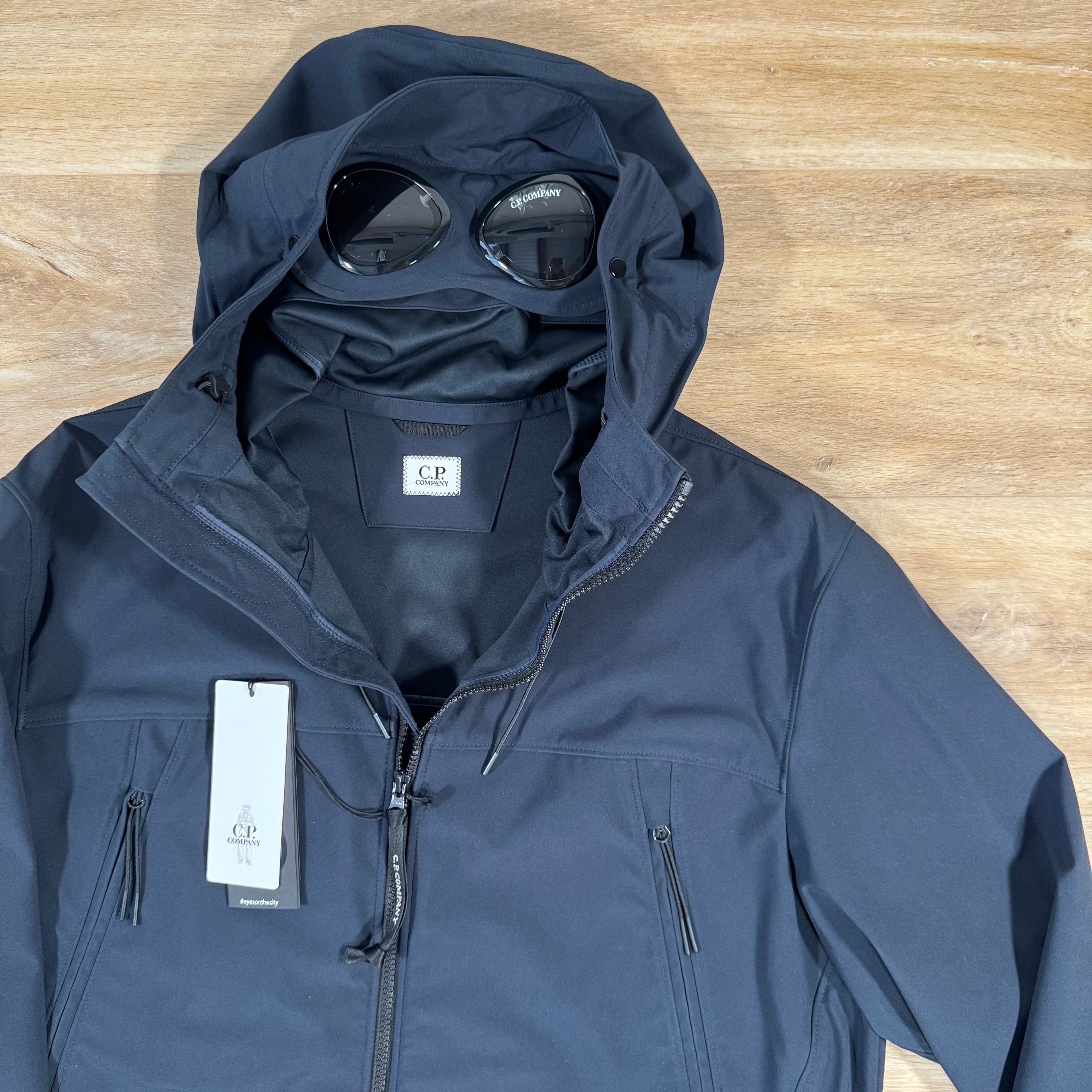 C.P. Company Shell-R Goggle Jacket in Navy – Label Menswear