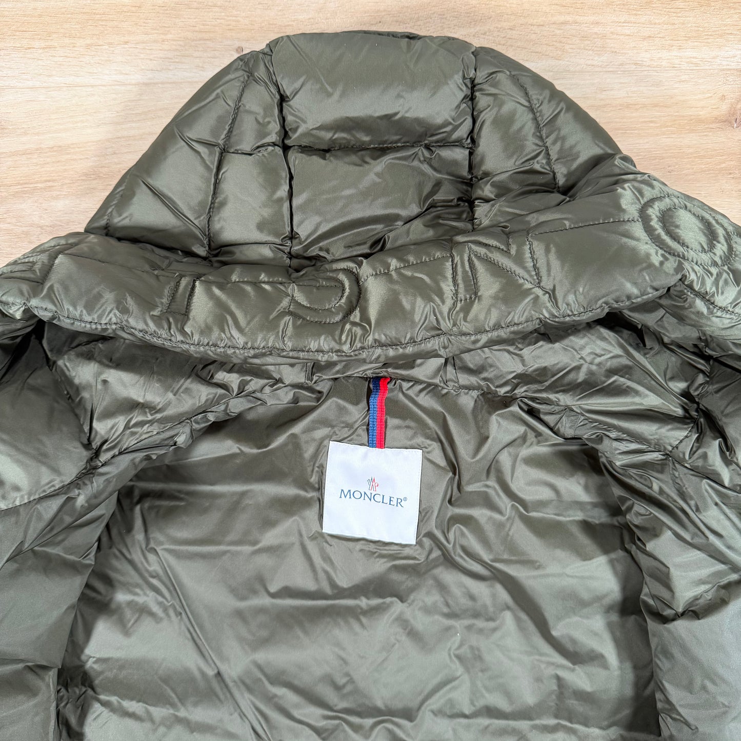 Moncler Najan Hooded Down Jacket in Green