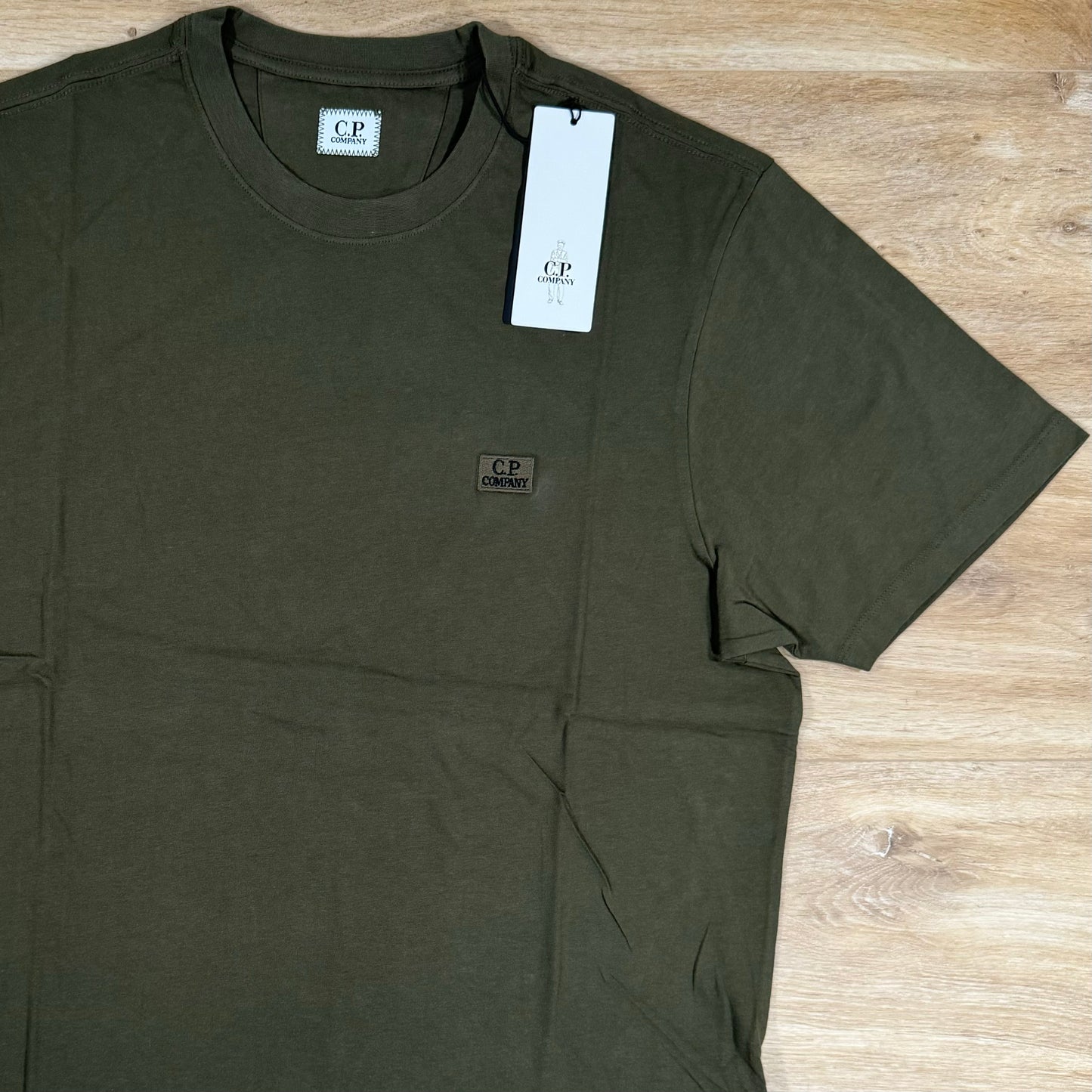 C.P. Company Logo Patch T-Shirt in Ivy Green